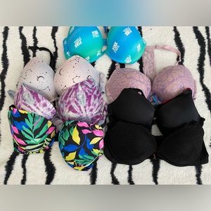 Lot of 7 VS pink Bras